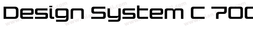 Design System C 700R Regular字体转换